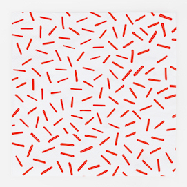 Red sprinkles  - party napkins